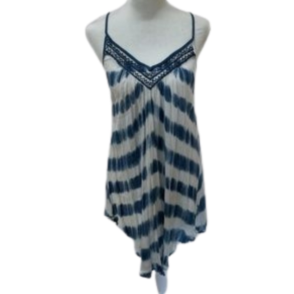 Amuse Society swimsuit cover up. Size XS. Blue and white